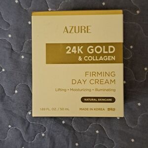 Azure 24K Gold & Collagen firming day cream 1.69 new